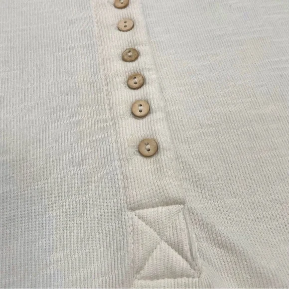 Free People We The Free Back At It Henley In Cream - Picture 8 of 13